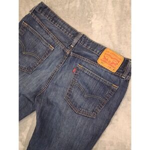 Levis 514 Straight Fit Mens Jeans Blue Denim 36x30 Medium Dark Wash 4001